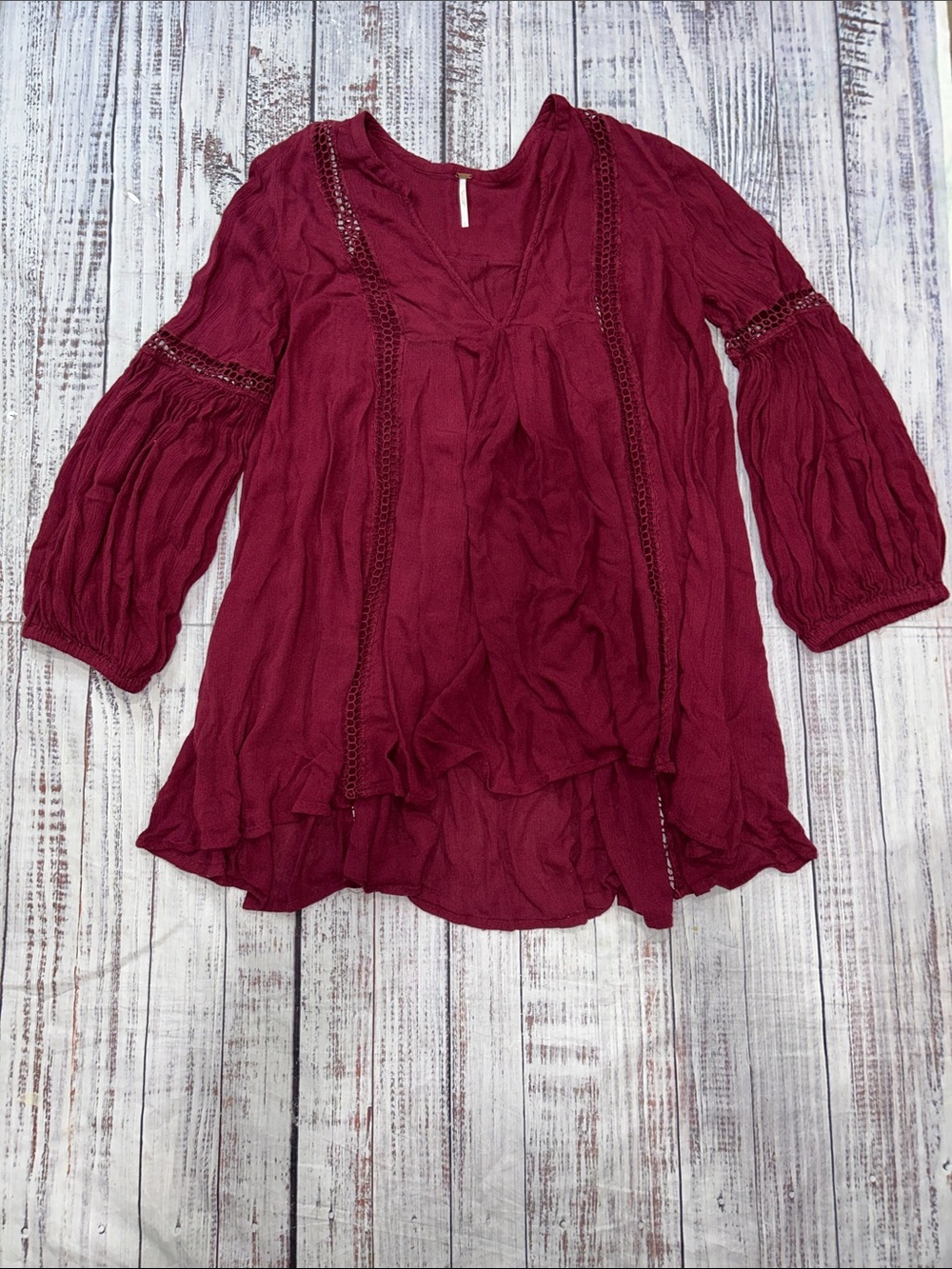 FREE PEOPLE Just The Two Of Us Tunic Dress Size L oversized - Picture 3 of 5